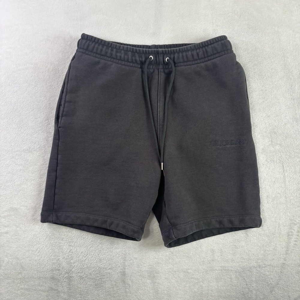 Jordan Fleece Black Sweat Shorts Activewear Basketball Athletic Men's Small